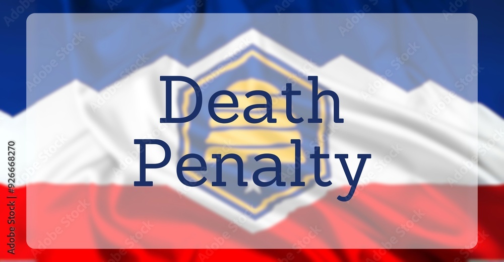 Fototapeta premium Capital Punishment Over US State Flag