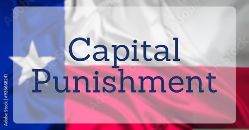 Capital Punishment Over US State Flag