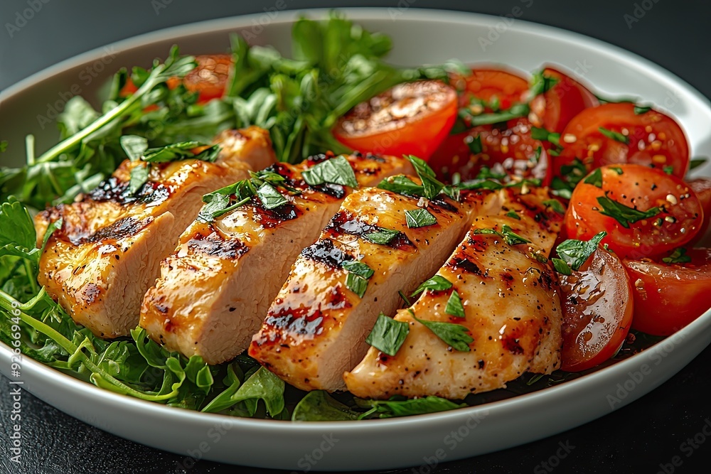 Plant-Based Chicken Delight, a visually appealing dish featuring alternative chicken served on a sleek white plate, emphasizing simplicity and modern culinary trends. Plant-Based Chicken Delight, a visually appealing dish featuring alternative chicken served on a sleek white plate, emphasizing simplicity and modern culinary trends.
