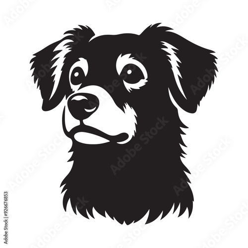 Dog silhouette vector design