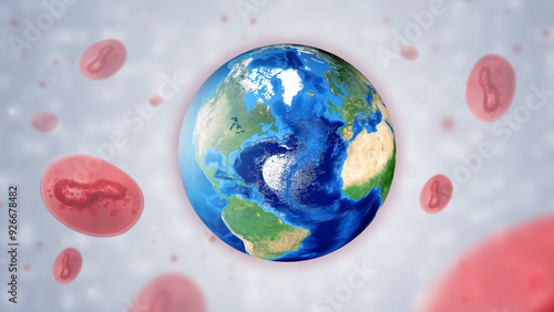 Monkeypox distribution. Gra...