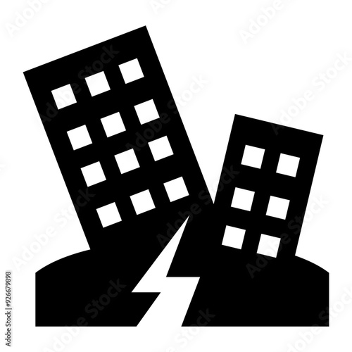 Earthquake icon vector illustration graphic design