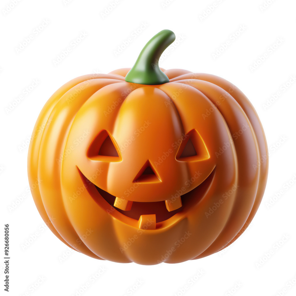 3D illustration of a smiling jack o lantern pumpkin, perfect for Halloween-themed designs and decorations. Bright orange with a happy face. Isolated on transparent background, png. 3D illustration of a smiling jack o lantern pumpkin, perfect for Halloween-themed designs and decorations. Bright orange with a happy face. Isolated on transparent background, png.