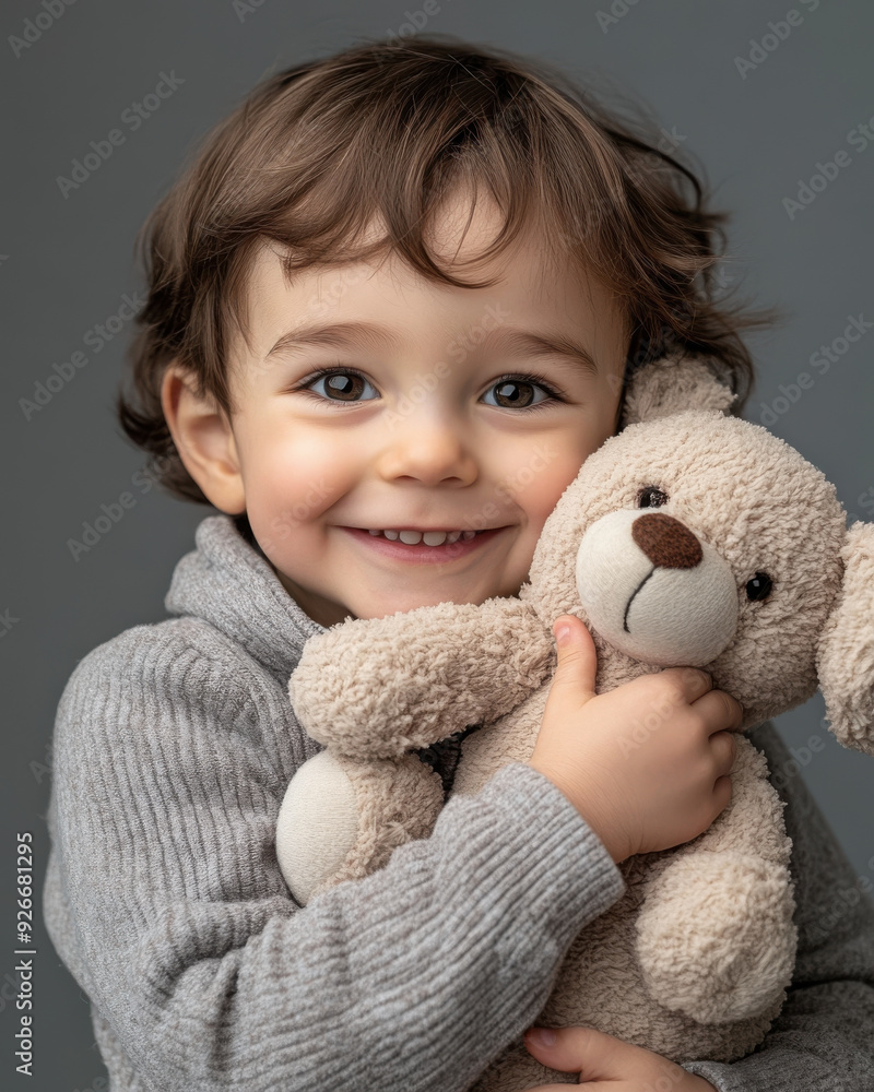 Professional studio photo portrait of a happy child Professional studio photo portrait of a happy child