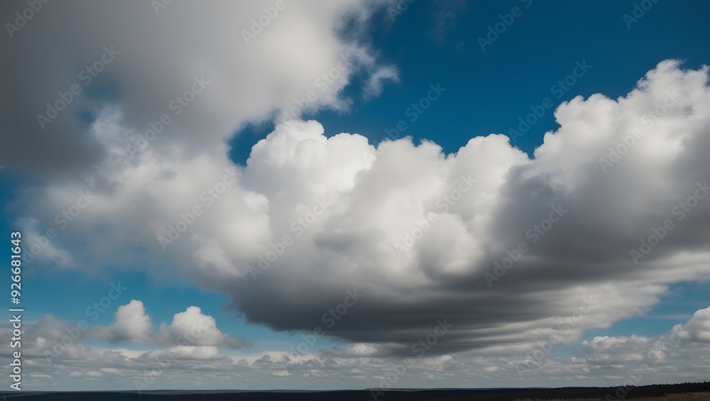 Blue sky with clouds, Generative Ai Blue sky with clouds, Generative Ai