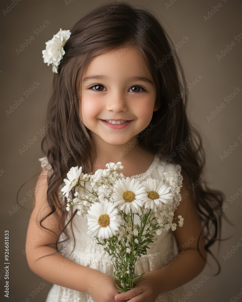 Professional studio photo portrait of a happy child Professional studio photo portrait of a happy child