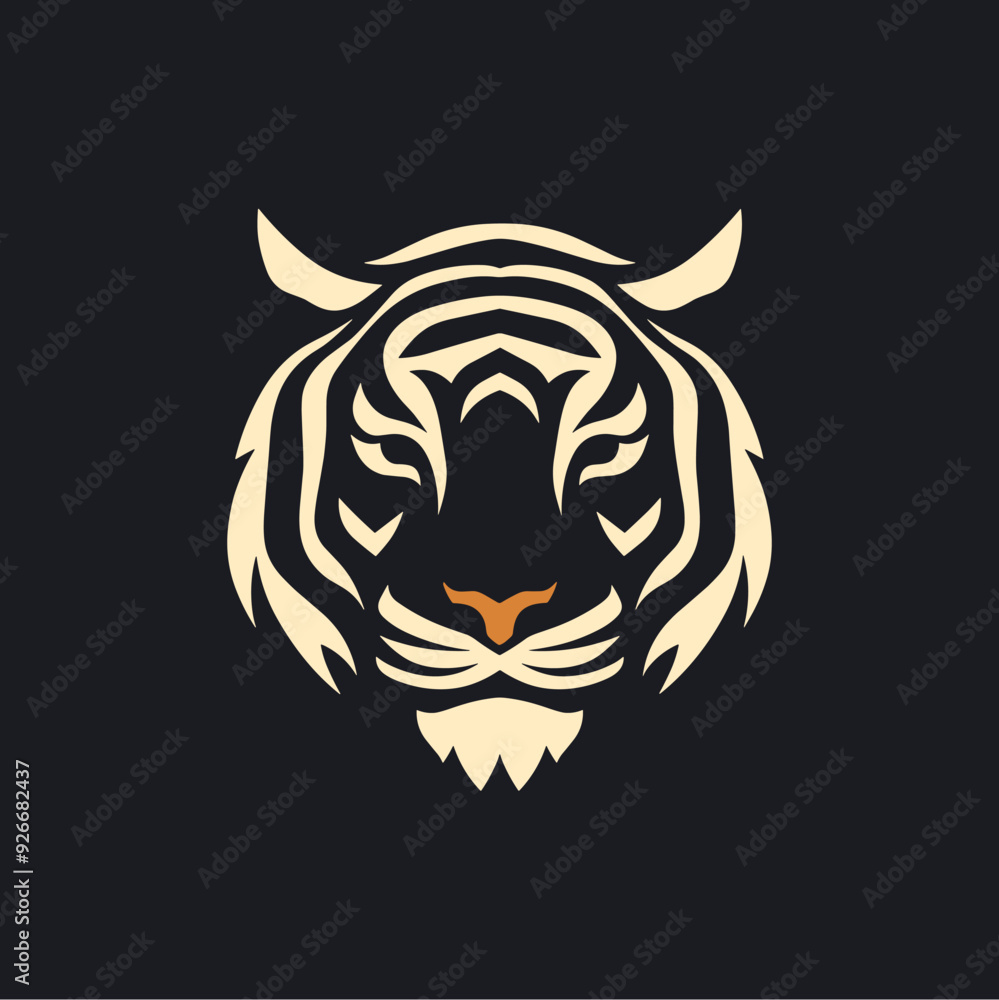 Modern Minimalist Tiger Logo Modern Minimalist Tiger Logo