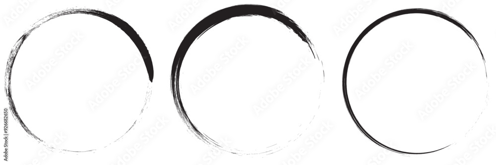 Hand drawn circle line sketch on a white background . Hand drawn circle line sketch on a white background .