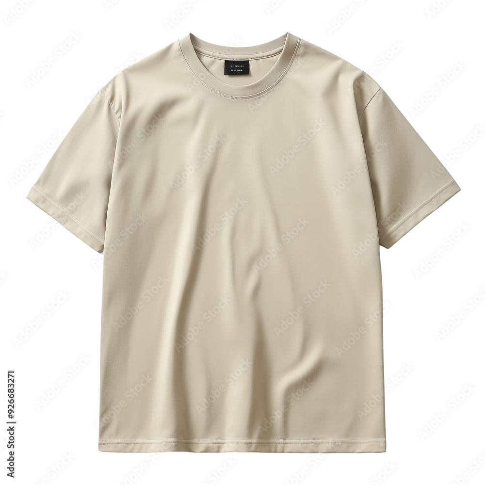 White T-shirt on white background png concept 