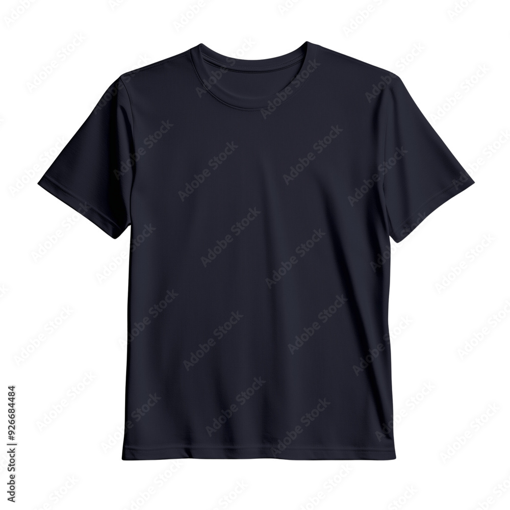 Black T-shirt on white background png concept Black T-shirt on white background png concept