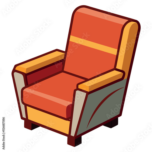 Recliner Clip Art Vector Design Illustration
