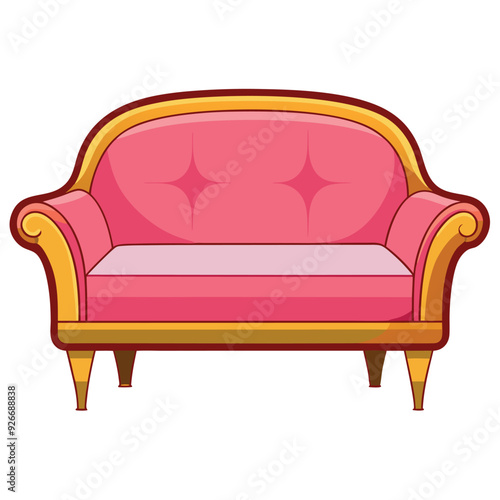 Sofa Clip Art Vector Design Illustration