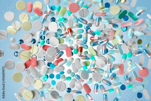 Pills and antibiotics fly i...