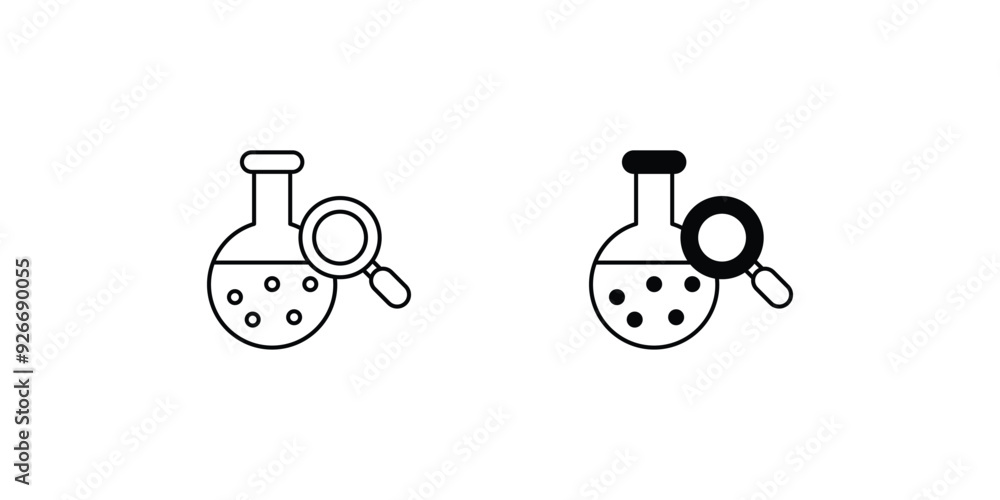 chemical analysis set icon with white background vector stock illustration chemical analysis set icon with white background vector stock illustration