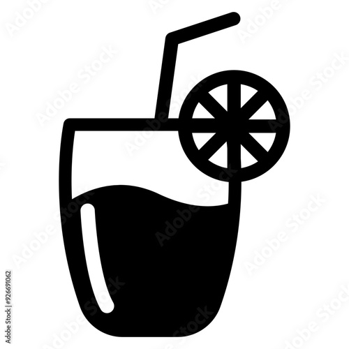 Orange juice icon vector illustration graphic design
