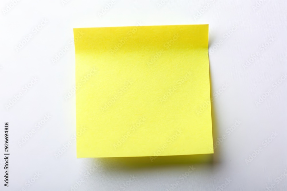 A single yellow sticky note, isolated on a white background. It represents blank space, opportunity, new beginnings, ideas, and reminders. A single yellow sticky note, isolated on a white background. It represents blank space, opportunity, new beginnings, ideas, and reminders.