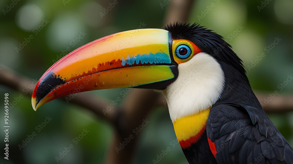 Fototapeta premium toucan on a tree