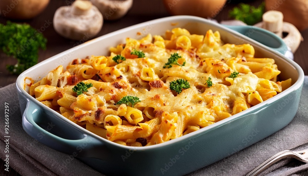 Cheesy Baked Pasta Dish Cheesy Baked Pasta Dish