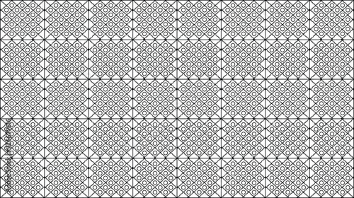 Square wave with circle texture abstract pattern background design template
