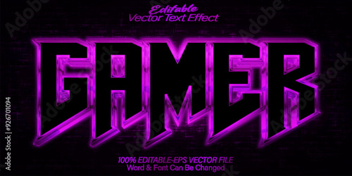 Gamer Vector Text Effect Editable Alphabet Game Girl Pink  Esport Play