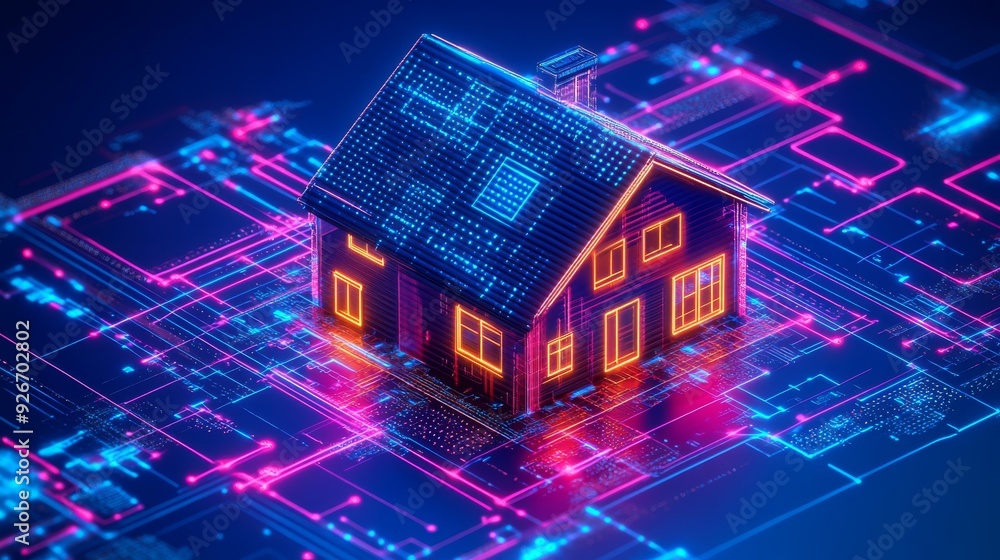 AI-Enhanced Smart Home with Energy Management: Homes where energy management is powered by AI for efficiency. AI-Enhanced Smart Home with Energy Management: Homes where energy management is powered by AI for efficiency.