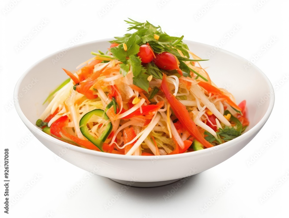 Fresh and colorful vegetable salad with greens, peppers, and herbs, perfect for healthy meals and vibrant presentations. Fresh and colorful vegetable salad with greens, peppers, and herbs, perfect for healthy meals and vibrant presentations.