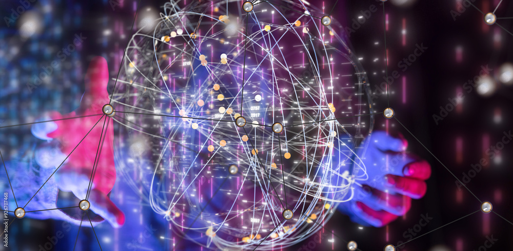 conference Digital Network and data concept 3d conference Digital Network and data concept 3d