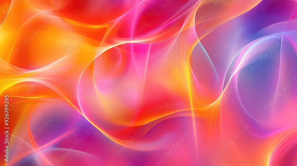 A bright abstract background with fluid, intersecting lines creating a dynamic, colorful pattern. A bright abstract background with fluid, intersecting lines creating a dynamic, colorful pattern.
