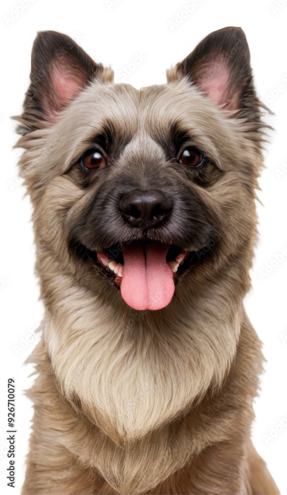 Fototapeta premium Skye Terrier dog headshot on transparent background