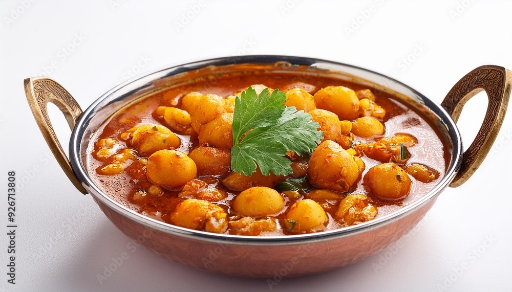 On a white BackgroundPunjabi chole On a white BackgroundPunjabi chole