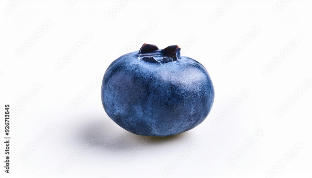 On a white BackgroundSingle blueberry on white background On a white BackgroundSingle blueberry on white background