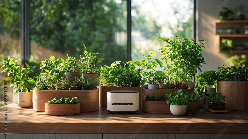 Smart Home Gardens with AI-Powered Plant Care: Indoor and outdoor gardens managed by AI for optimal plant health. Smart Home Gardens with AI-Powered Plant Care: Indoor and outdoor gardens managed by AI for optimal plant health.