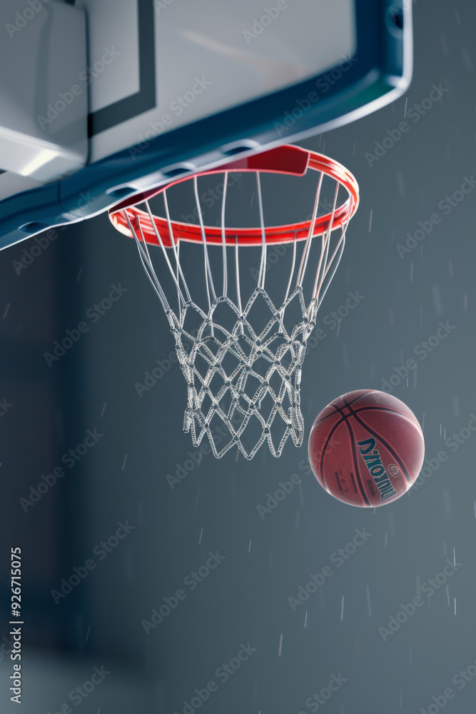Basketball About to Enter Basket
Basketball About to Enter Basket