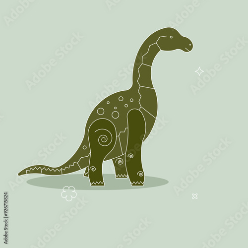 dinosaur cartoon  vector design background