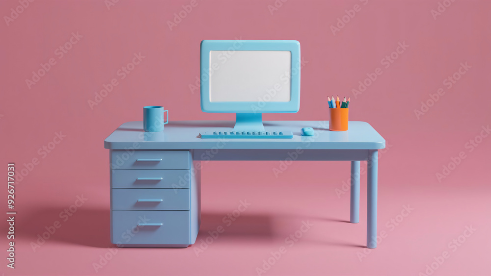 desk with laptop desk with laptop