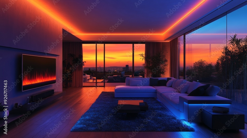Smart Home with AI-Controlled Lighting and Climate: Homes where lighting and climate are managed by AI. Smart Home with AI-Controlled Lighting and Climate: Homes where lighting and climate are managed by AI.