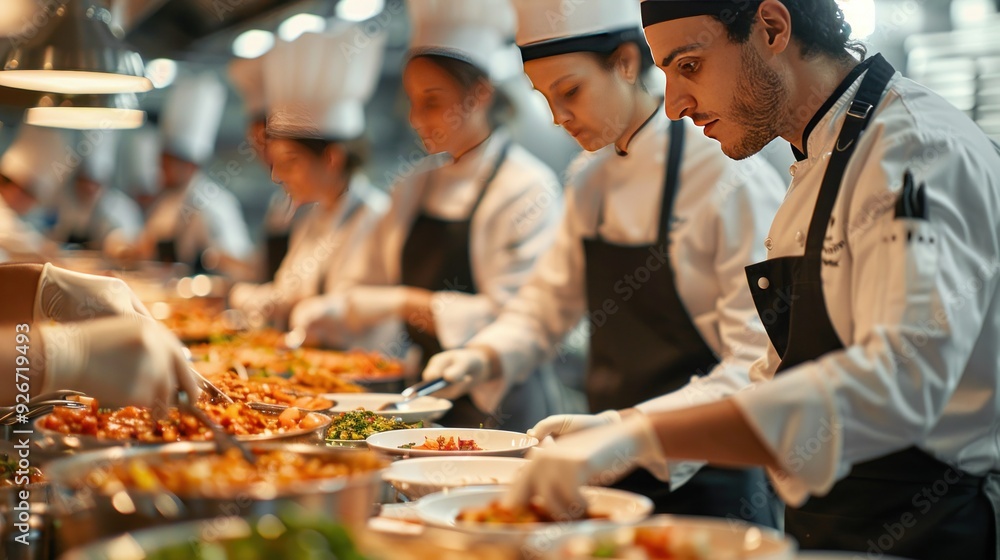 © I Am The Future - Business team cook-off, preparing dishes, creativity, teamwork.