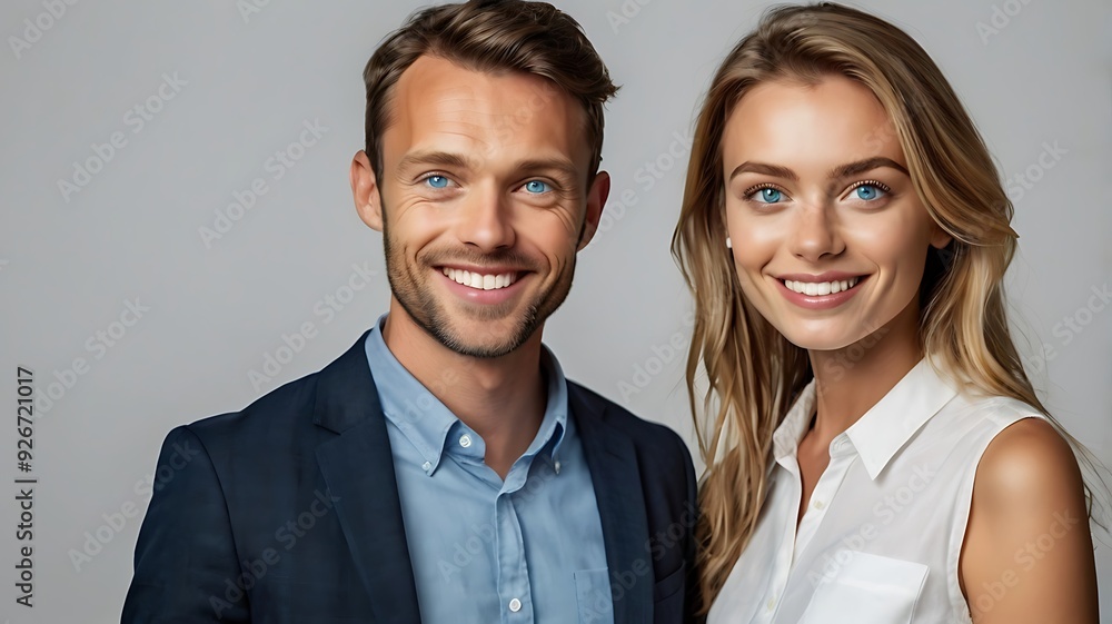 portrait of a smiling couple portrait of a smiling couple