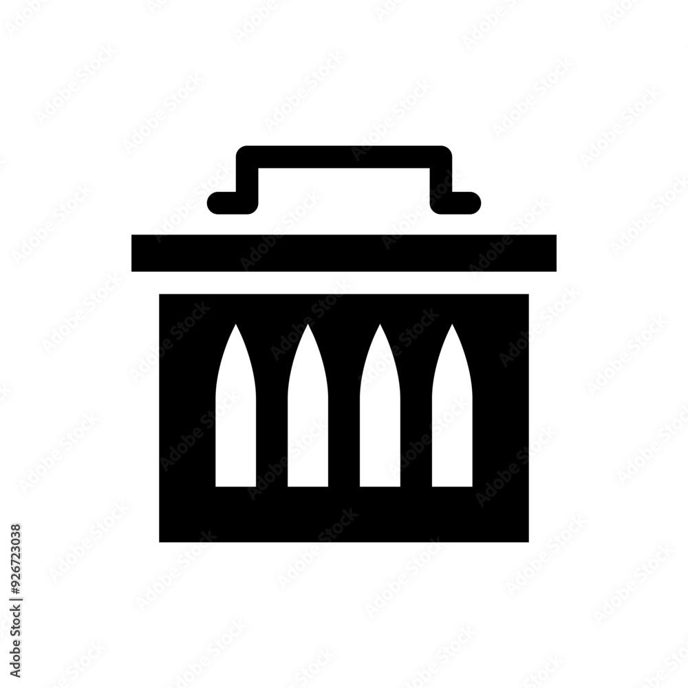 Bullet box icon vector illustration graphic design Bullet box icon vector illustration graphic design