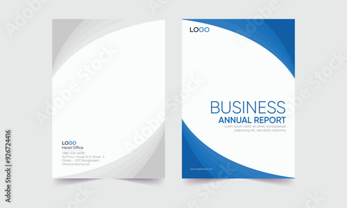 corporation business annual report cover template. incredible annual report cover template vector