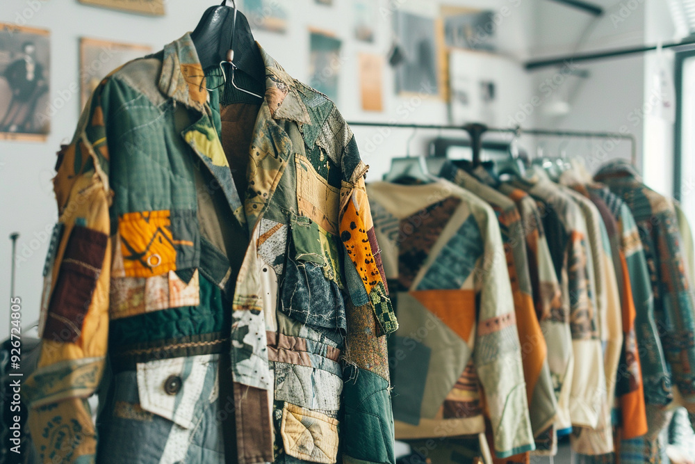 Fototapeta premium Patchwork Jacket on Display