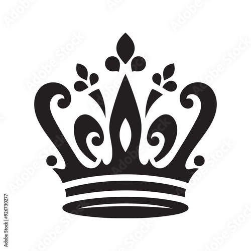 King Quine Crown Silhouette Vectors | Perfect for Luxury and Royalty Designs