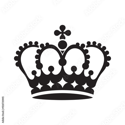 King Quine Crown Silhouette Vectors | Perfect for Luxury and Royalty Designs