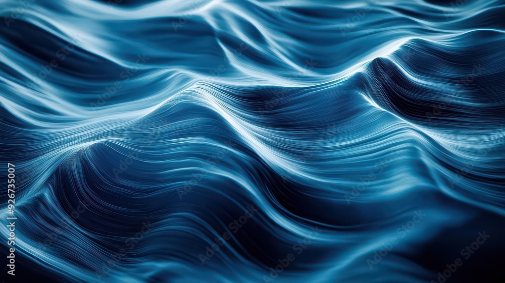 Abstract blue waves, flowing and dynamic, perfect for modern design backgrounds. Abstract blue waves, flowing and dynamic, perfect for modern design backgrounds.