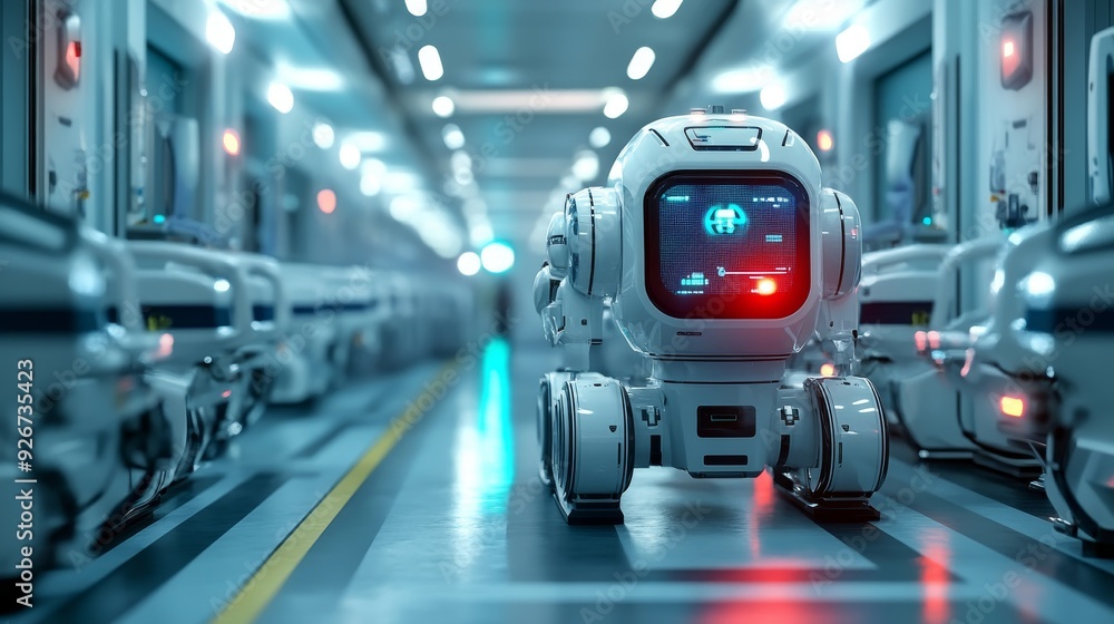 Futuristic Hospitals with AI-Powered Emergency Response Systems: Hospitals featuring AI systems that coordinate emergency responses for quicker and more efficient care. Futuristic Hospitals with AI-Powered Emergency Response Systems: Hospitals featuring AI systems that coordinate emergency responses for quicker and more efficient care.