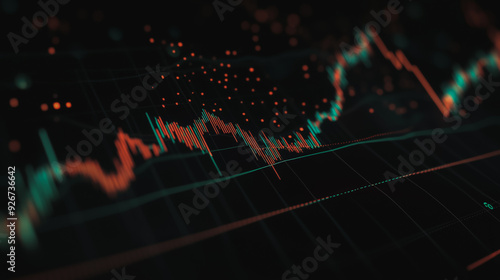 Wallpaper Mural Abstract with pastel colorful charts and graphs with statistics to analyze business potential and forecast future development of companies growth. Torontodigital.ca