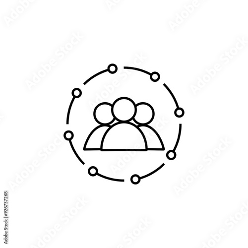 people connecting icon vector illustration
