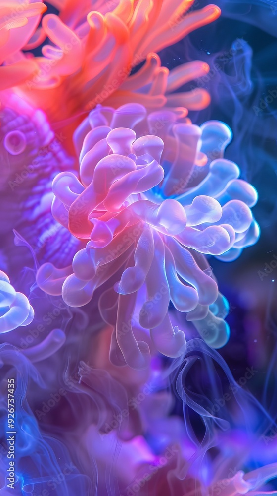 corals and smoke. corals and smoke.