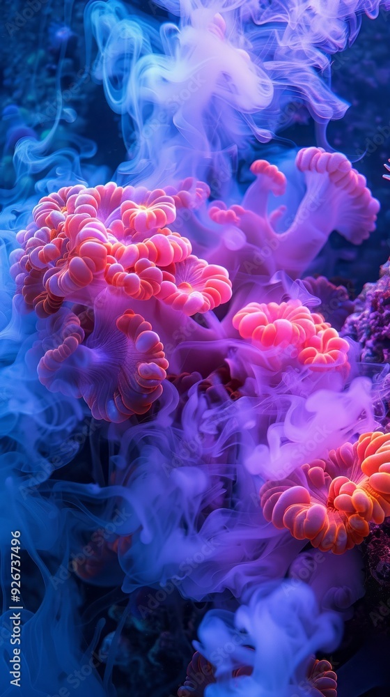 Fototapeta premium corals and smoke.