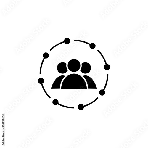 people connecting icon vector illustration